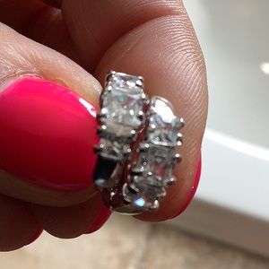 925 silver and cubic zirconia earrings